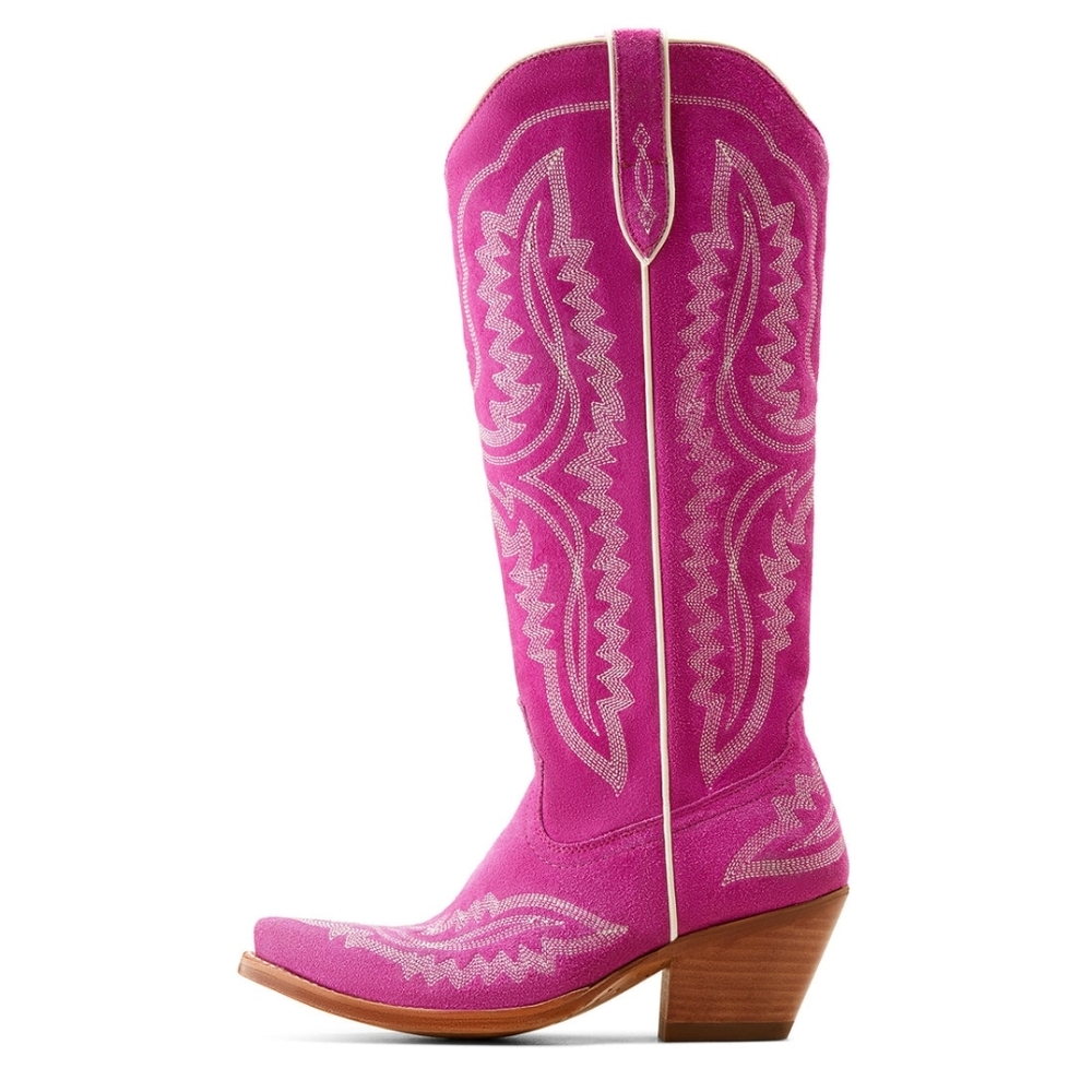 SOLDOUT Elsewhere Ariat - Women's Casanova Haute Pink Suede Boot Size - Picture 6 of 12